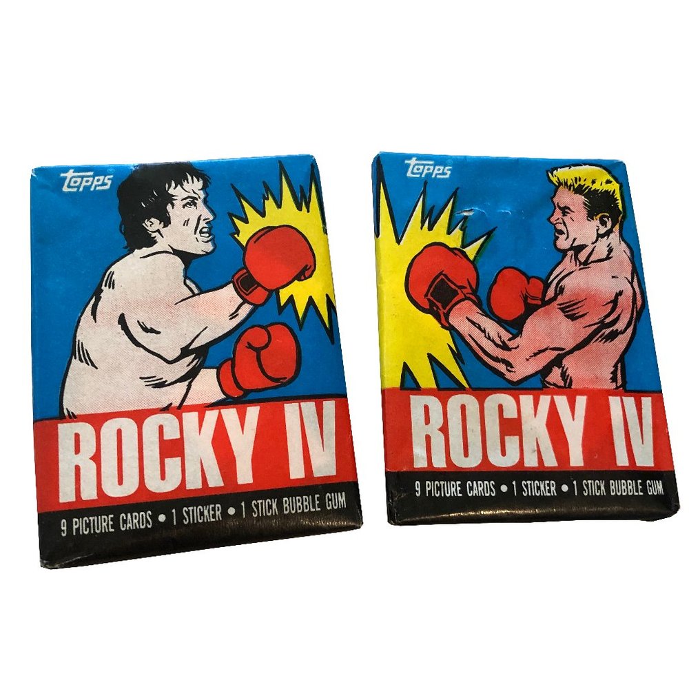 2 Sets of 1985 Vintage Rocky IV Trading Cards